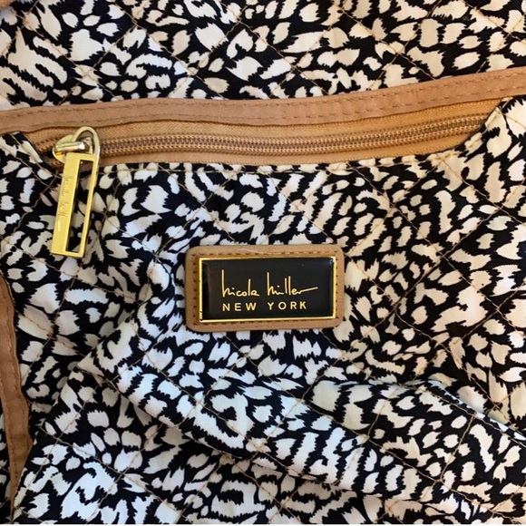 Nicole Miller Black and Tan Backpack main image 4